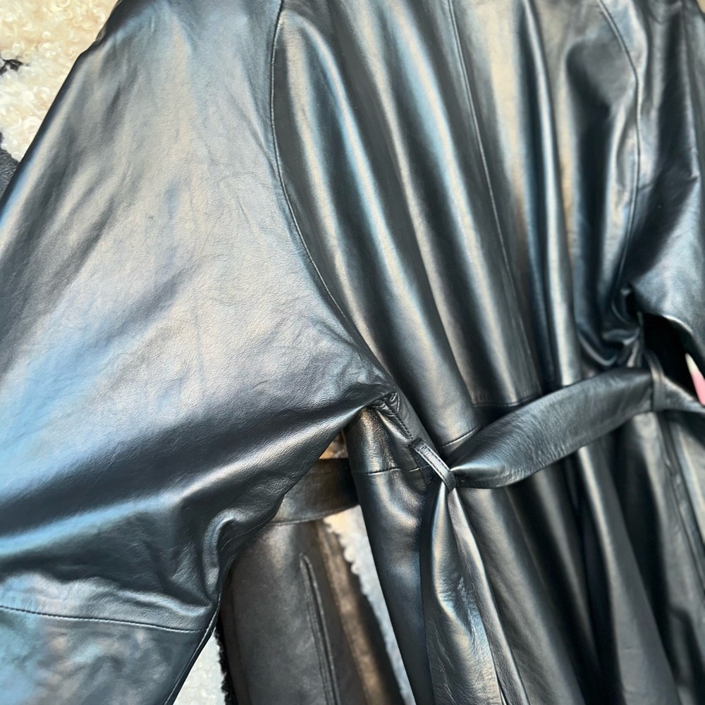 Lamarque Black Leather Jacket - Picture 12 of 16